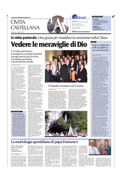 Avvenire - pagina diocesana del 09/02/2014